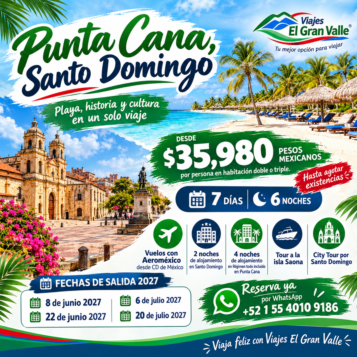 Punta Cana y Santo Domingo