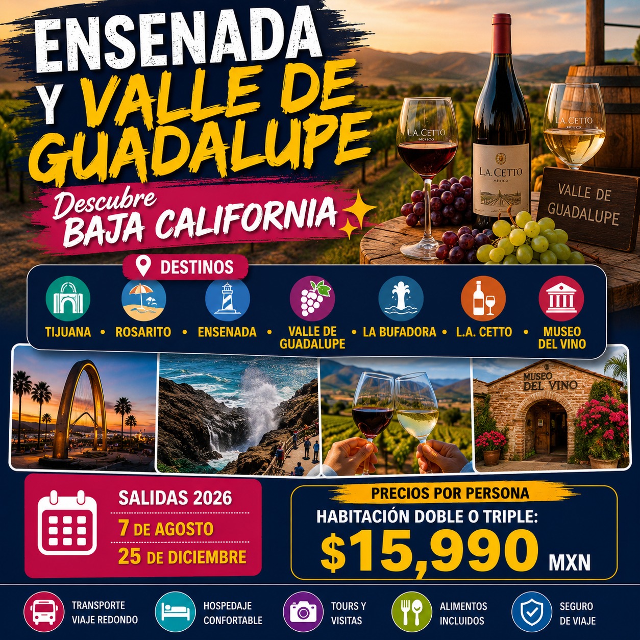 BAJA CALIFORNIA ENTRE VIÑEDOS Y MAR 🍷 Ensenada & Valle de Guadalupe