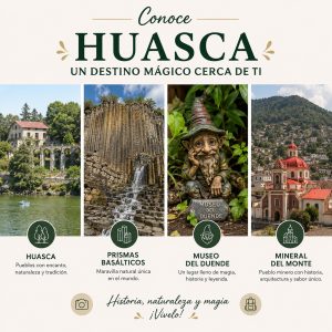 HUASCA + Prismas Basalticos + Museo del Duende + Mineral del Monte